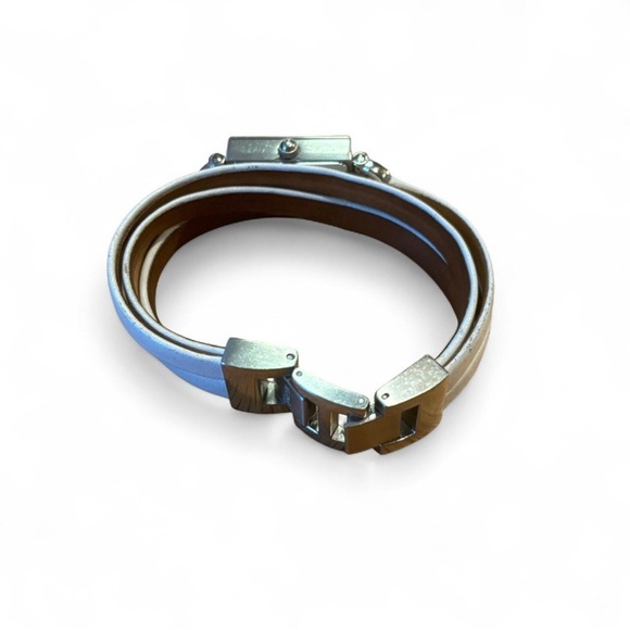 Fossil Women's Watch Delaney Leather Wrap White UNTESTED - Picture 2 of 5